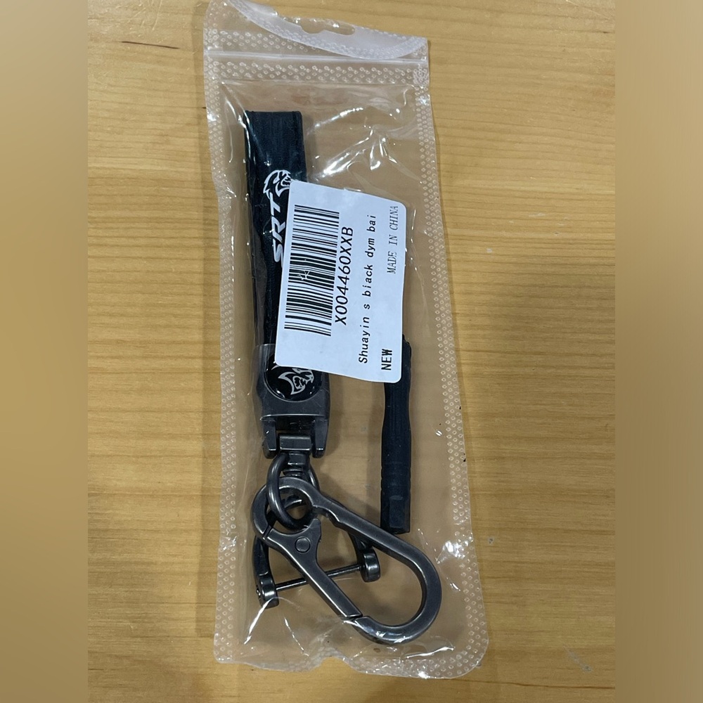 Brand new SRT leather keychain